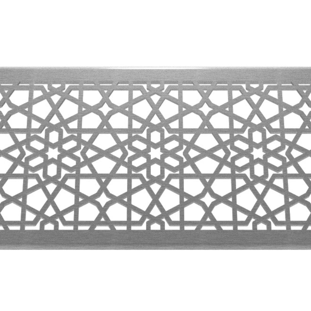 Achteckiges Abflussgitter aus Edelstahl 304, 125 x 1000 mm (5 Zoll)