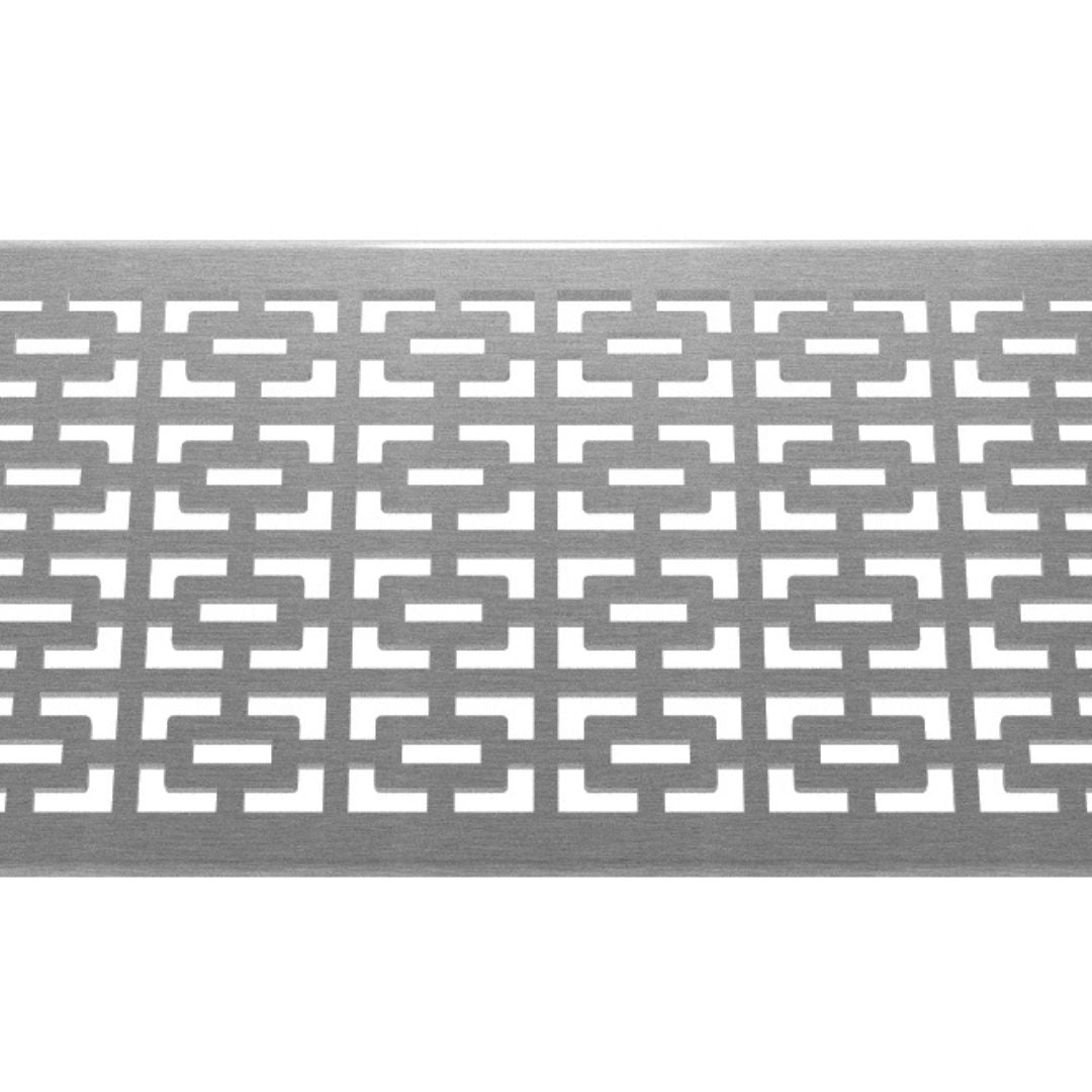 Geo Rectangular 304 Stainless Steel Channel Drain Grate 125 x 1000mm (5 Inch)