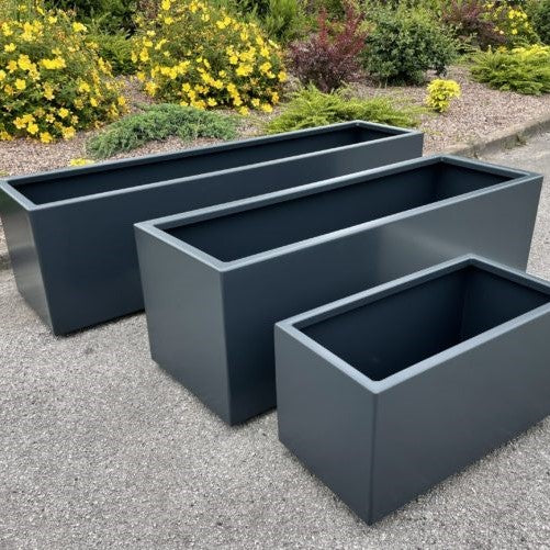 Coloured Steel Arden Trough Planter