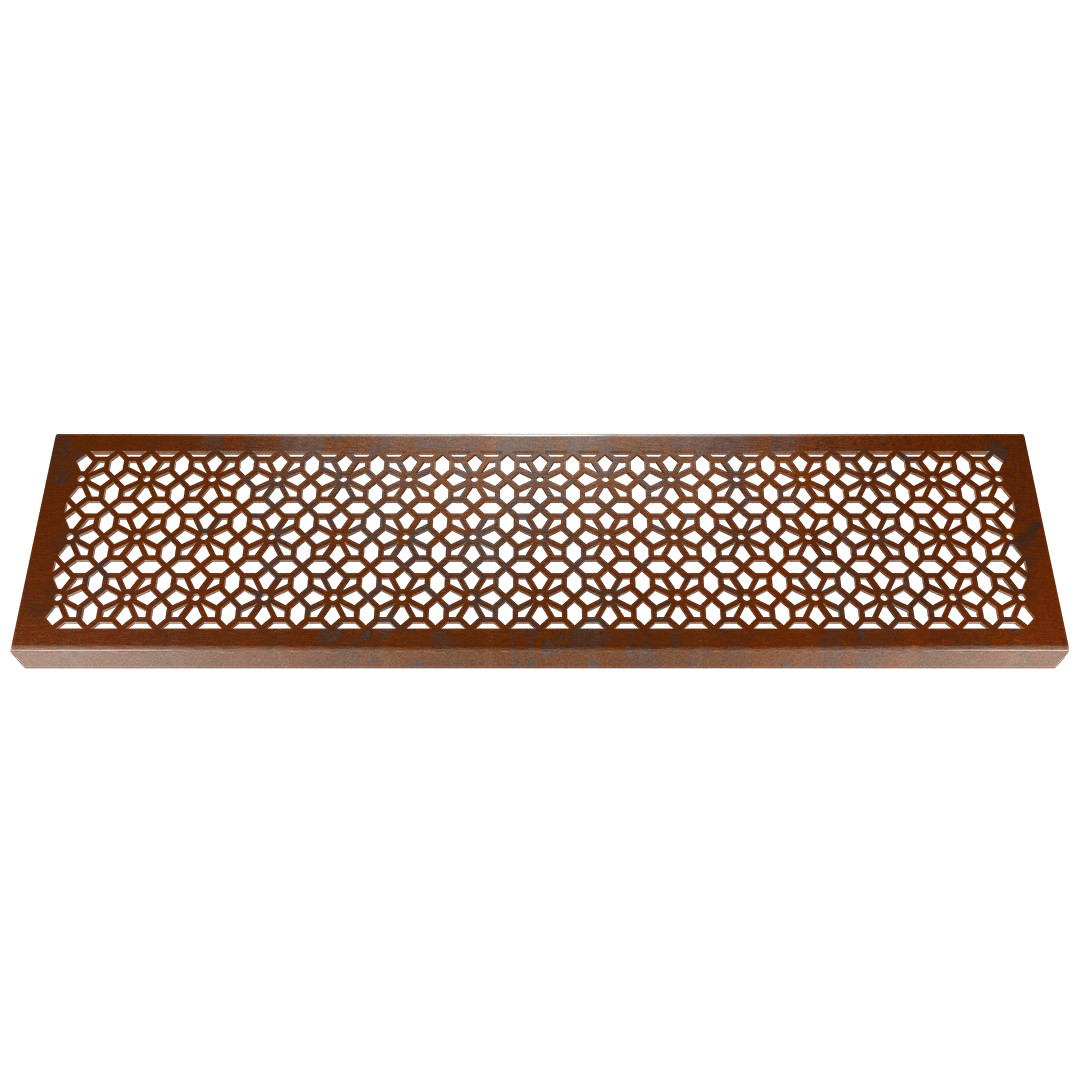 Blossom Corten Steel Channel Drain Grate 125 x 1000mm (5 Inch)