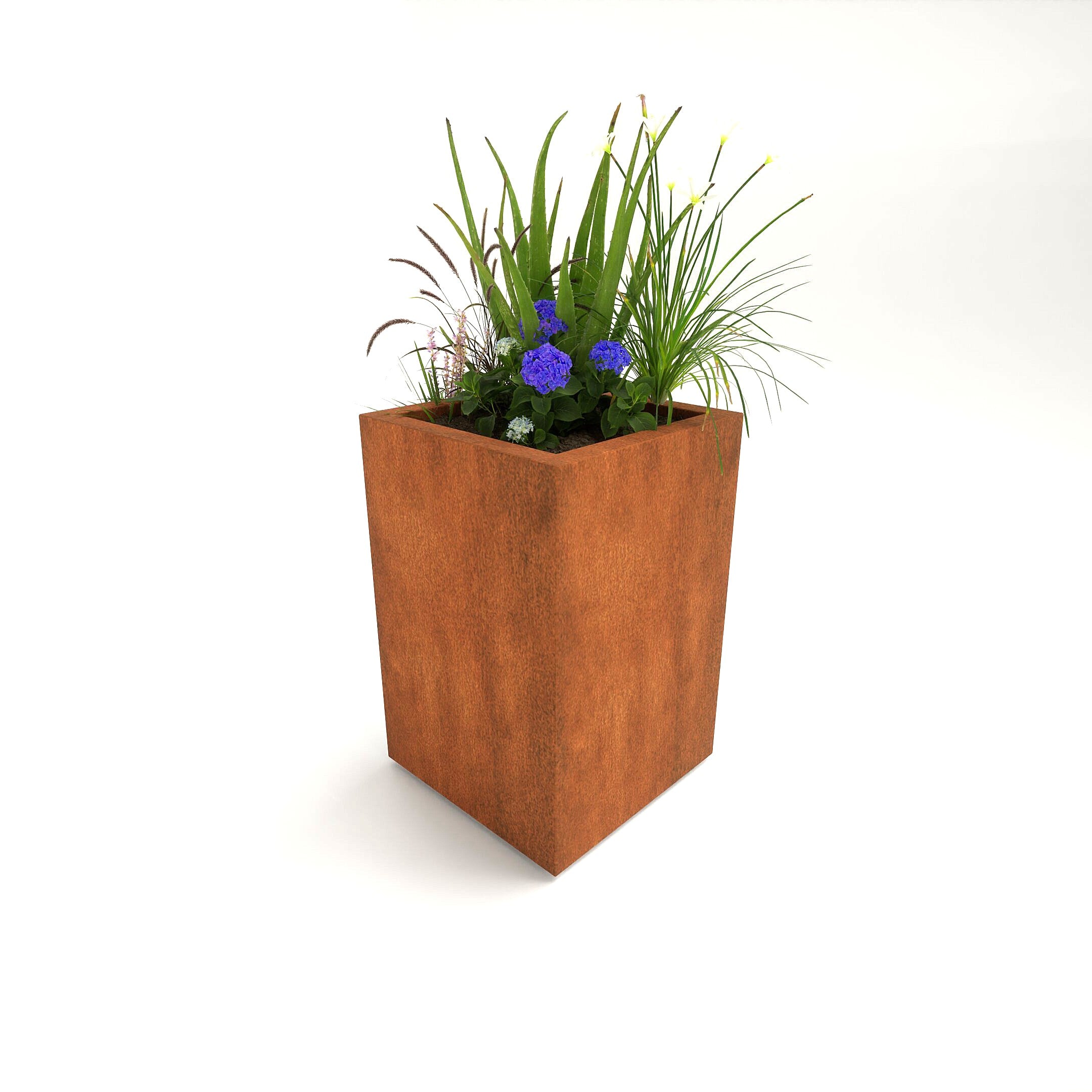 Corten Steel Tatton Column Planter