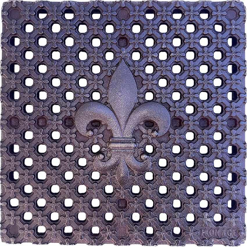 Creole Cast Iron Square Gully Cover 297mm (12 Inch)