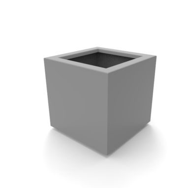 Coloured Steel Arden Cube Planter
