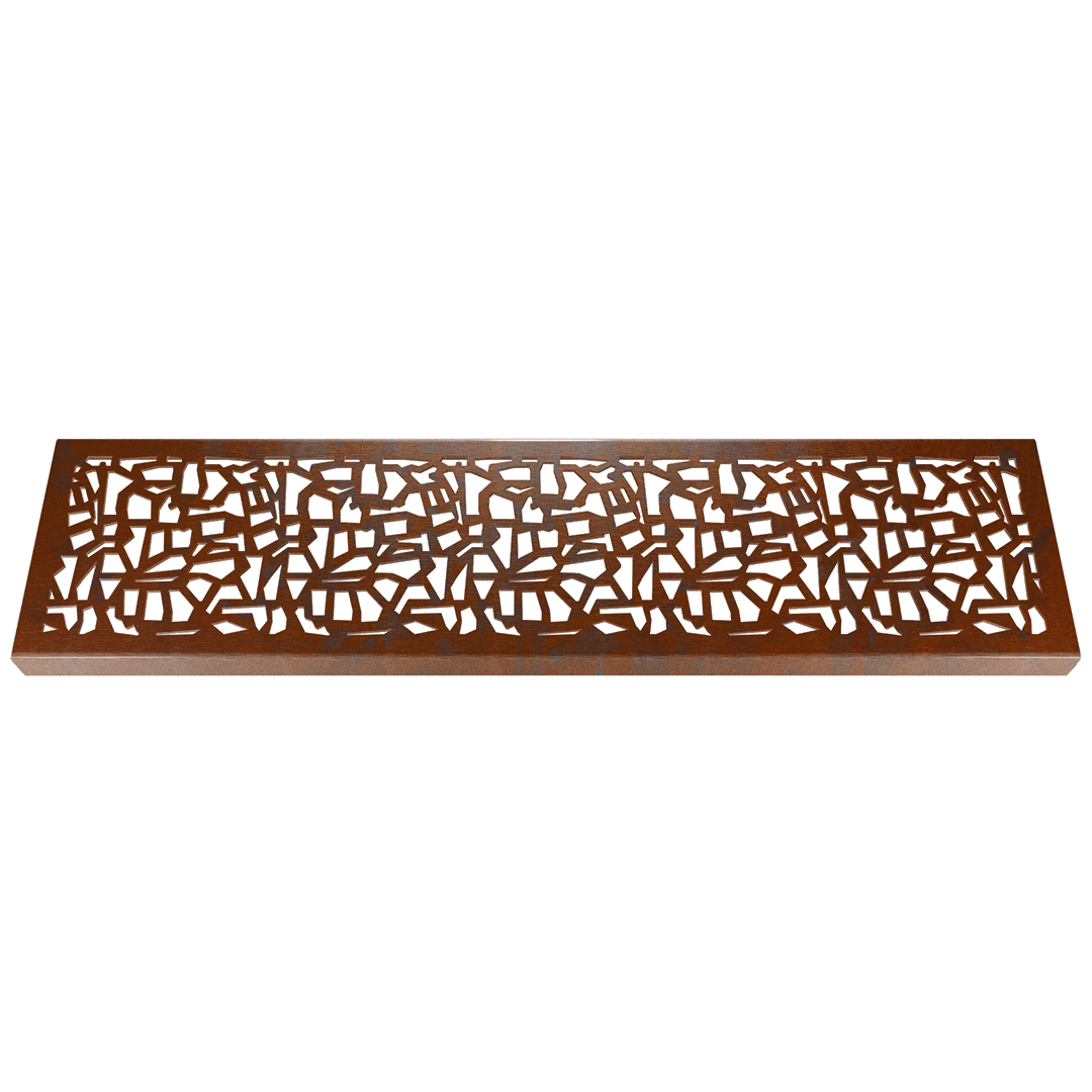 Flint Corten Steel Channel Drain Grate 125 x 1000mm (5 Inch)