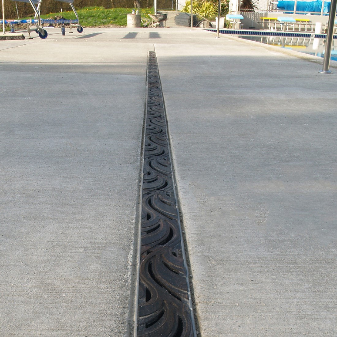 Minnione Cast Iron Channel Drain Grate 302 x 75mm (12 x 3 Inch)