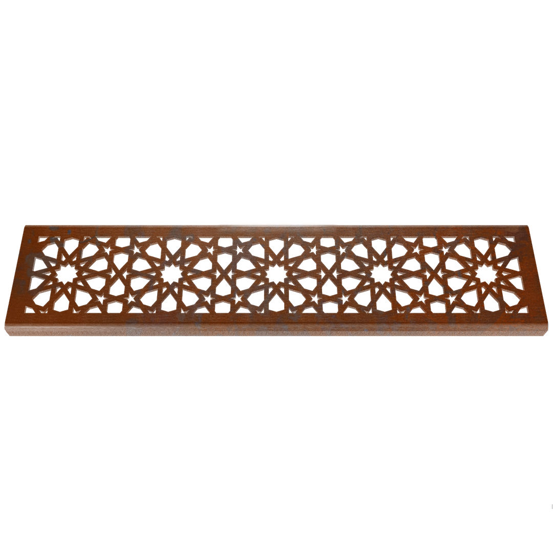 Morisco Corten Steel Channel Drain Grate 75 x 913mm (3 Inch)