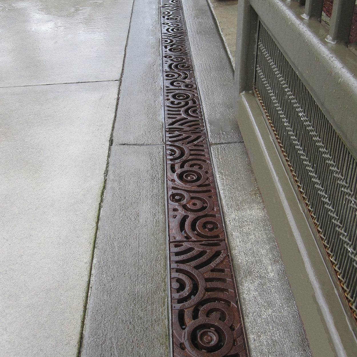 Oblio Cast Iron Channel Drain Grate 494 x 125mm (20 x 5 Inch)