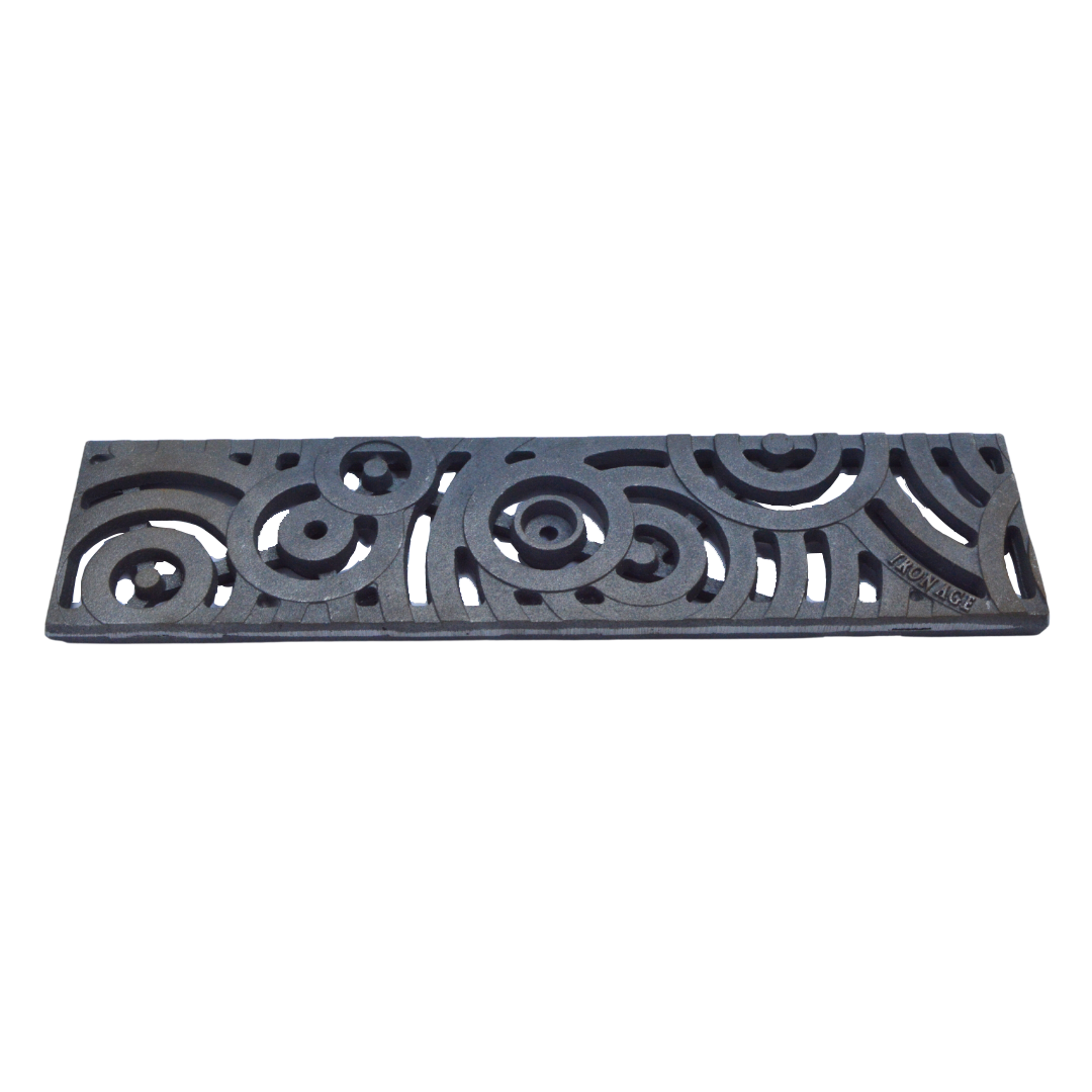 Oblio Cast Iron Channel Drain Grate 494 x 125mm (20 x 5 Inch)