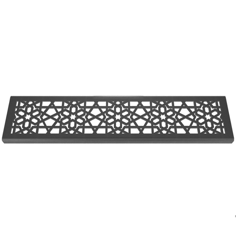 Octagon Corten Steel Channel Drain Grate 75 x 913mm (3 Inch)