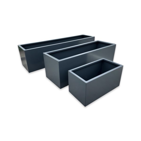 Coloured Steel Arden Trough Planter