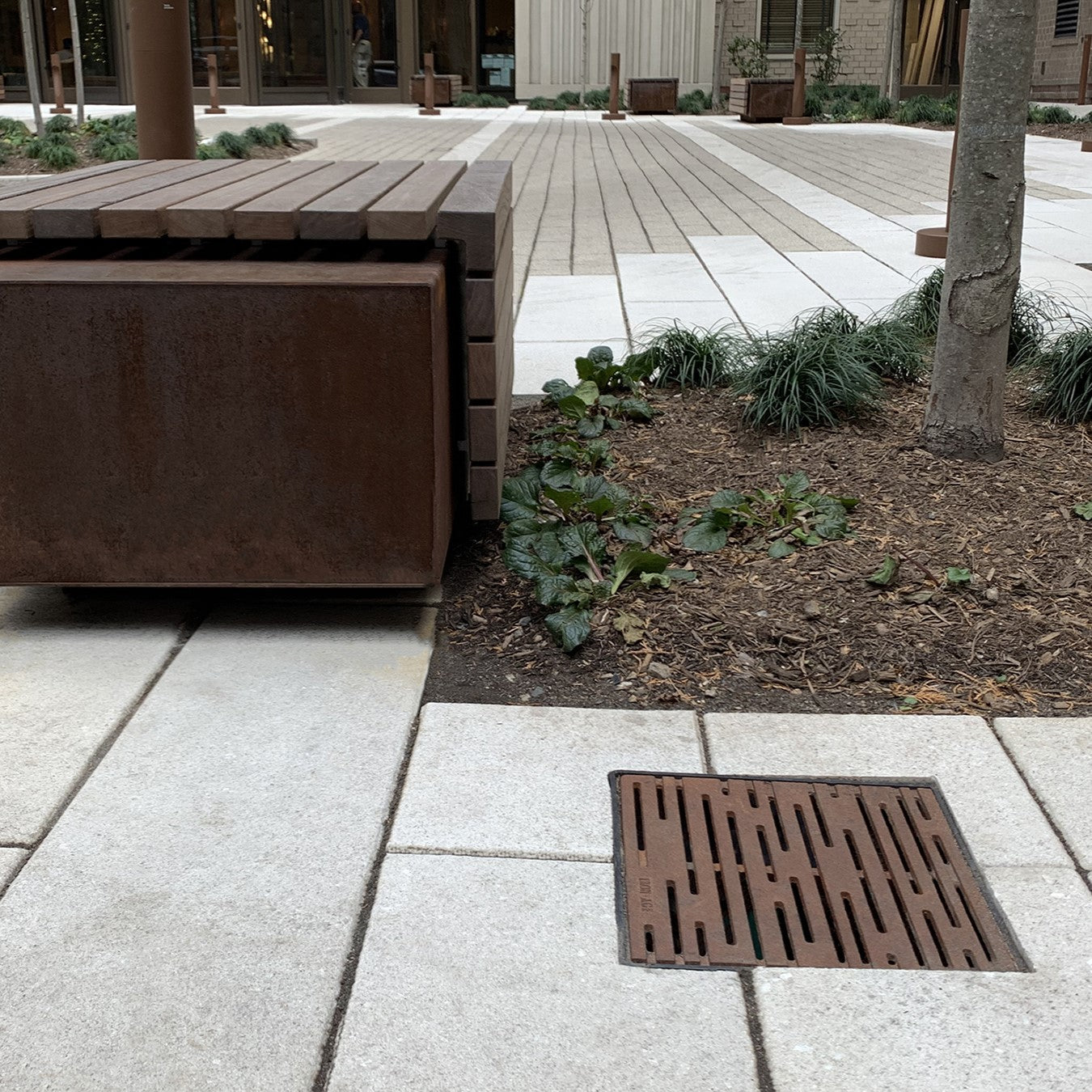 Rain Cast Iron Square Gully Cover 295mm Heel Proof (12 Inch)
