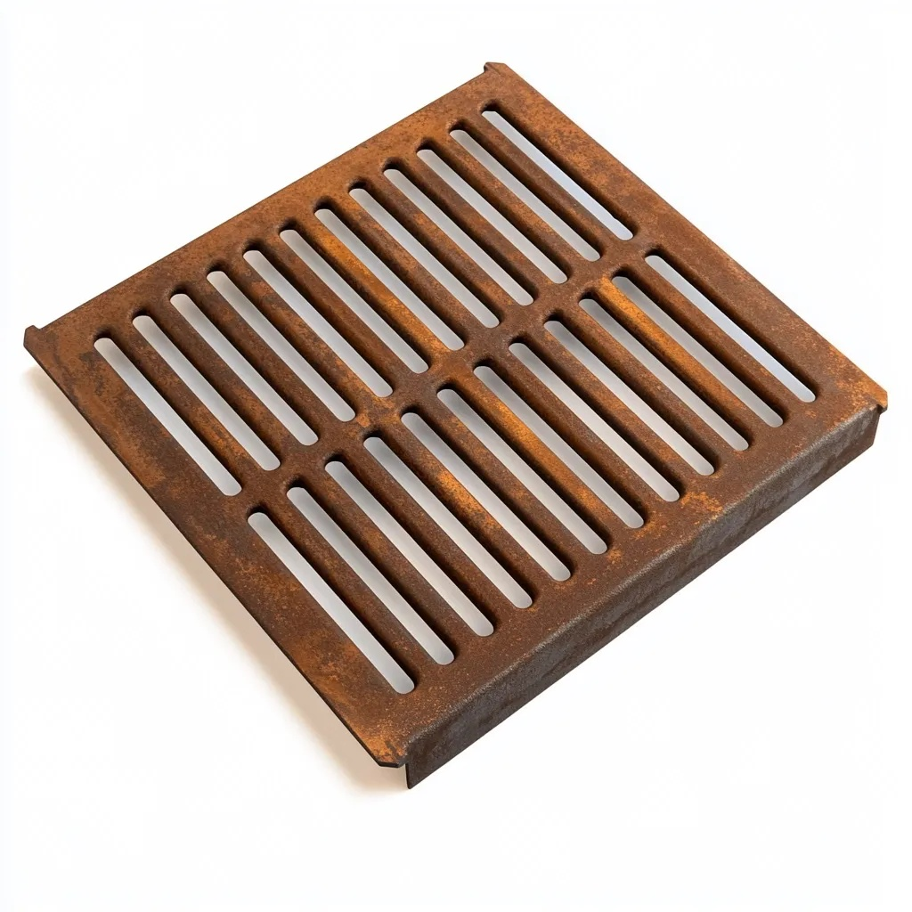 Replacement / Retrofit Square Gully Standard Slotted Corten Steel Grating (148 x 148mm)