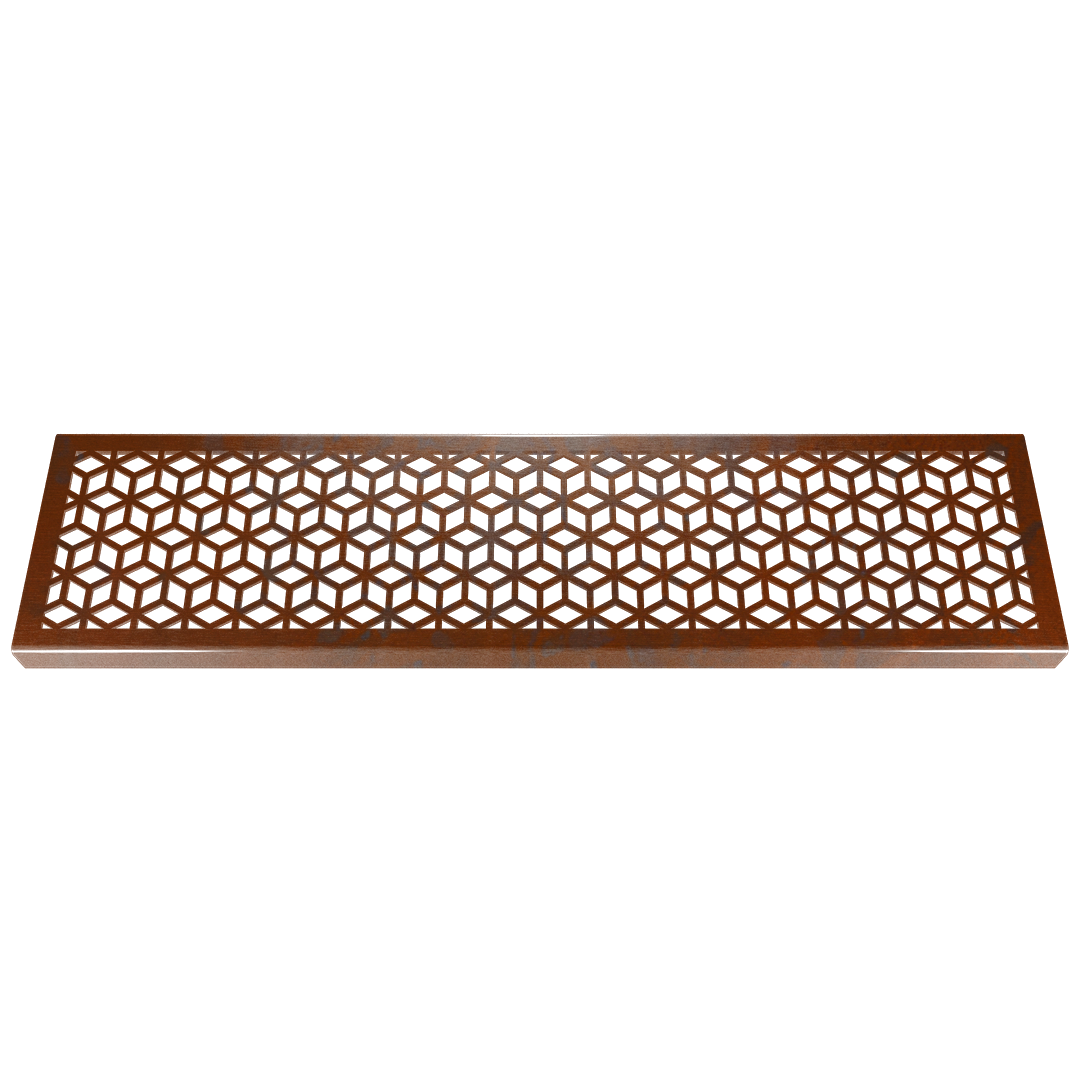 Rubix Corten Steel Channel Drain Grate 125 x 1000mm (5 Inch)