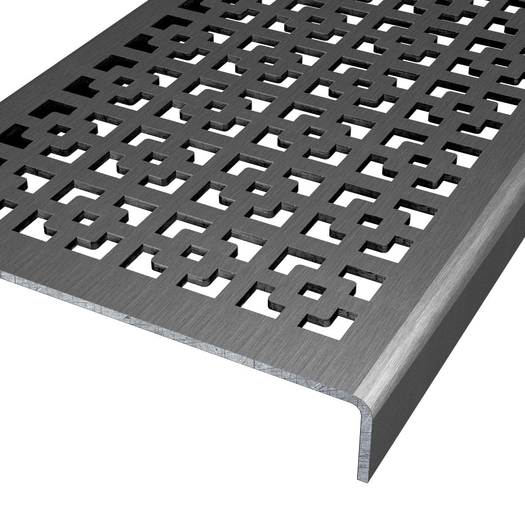 Geo Squares 304 Stainless Steel Channel Drain Grate 125 x 1000mm (5 Inch)