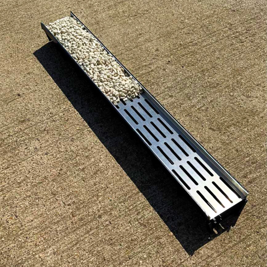 Aquascape Stainless Steel Recessed Channel Drain Grate With Channel (5 Inch)