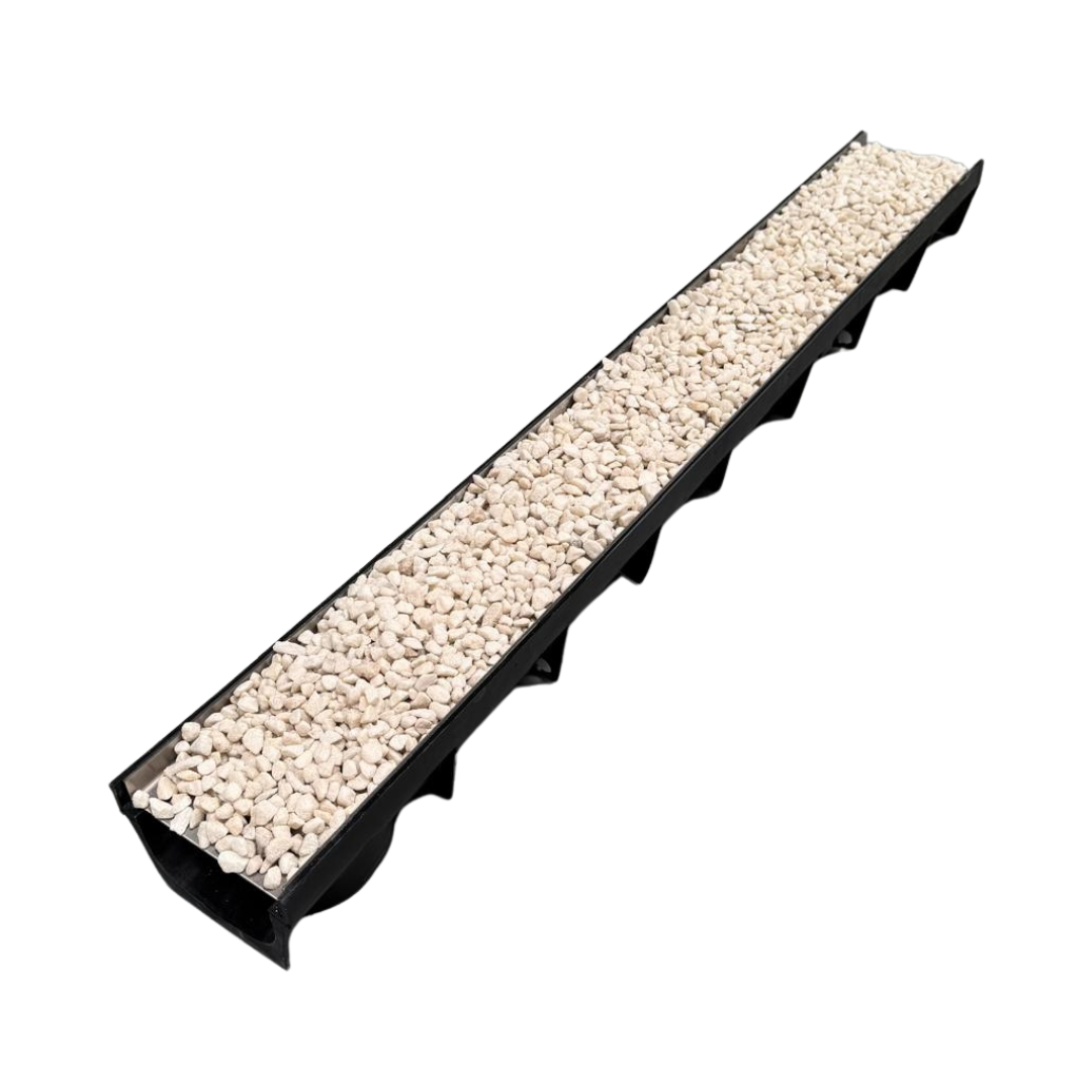 Aquascape Stainless Steel Recessed Channel Drain Grate With Channel (5 Inch)