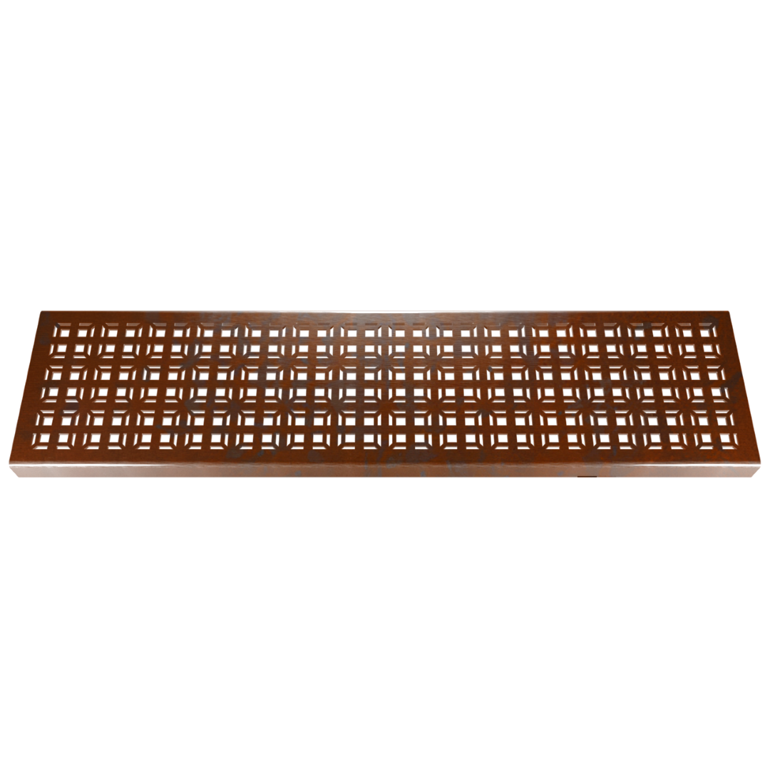 Tartan Corten Steel Channel Drain Grate 125 x 1000mm (5 Inch)