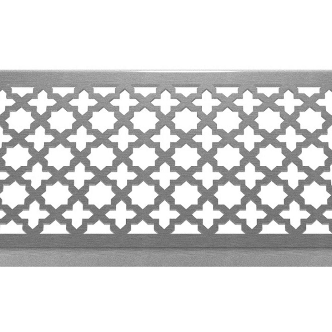 Grille de drainage Columbus en acier inoxydable 304 125 x 1 000 mm (5 pouces)
