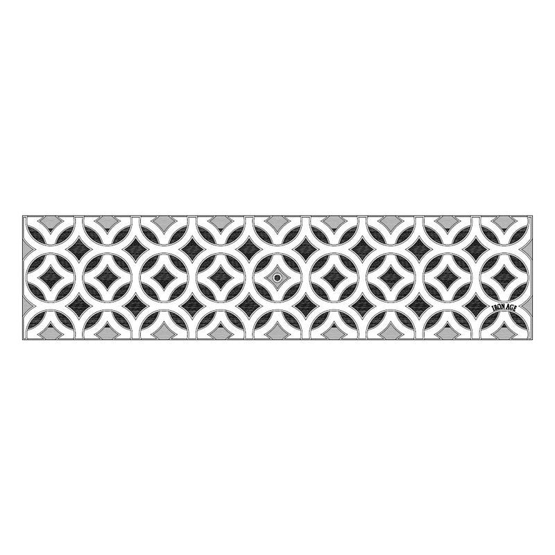 Interlaken Cast Iron Channel Drain Grate 498 x 125mm (20 x 5 Inch)