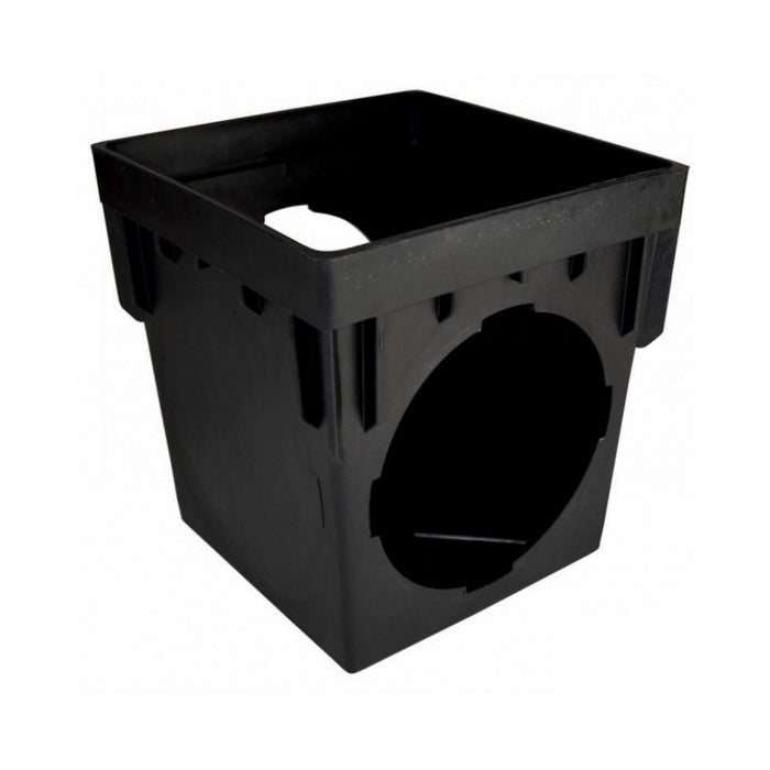 Aquascape Black Plastic Square Gully Frame Sump & Locking Outlets 314mm (12 Inch)