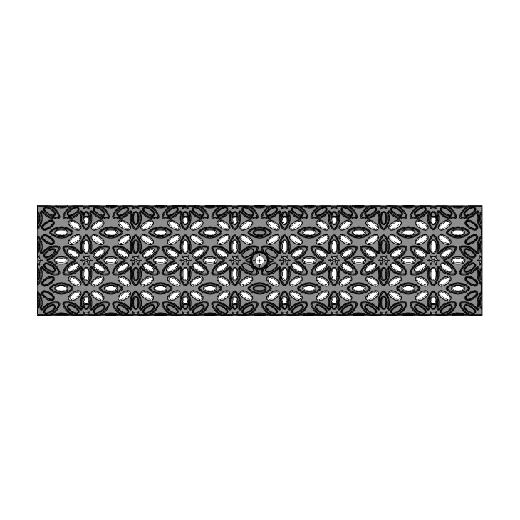 Anise Cast Iron Channel Drain Grate 497 x 125mm Heel Proof (20 x 5 Inch)