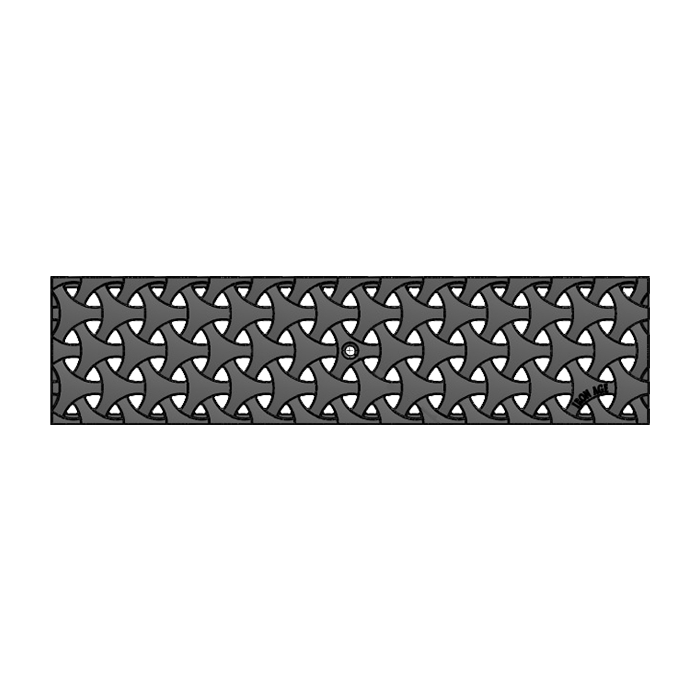 Niko Cast Iron Channel Drain Grate 497mm x 125mm (5 Inch)