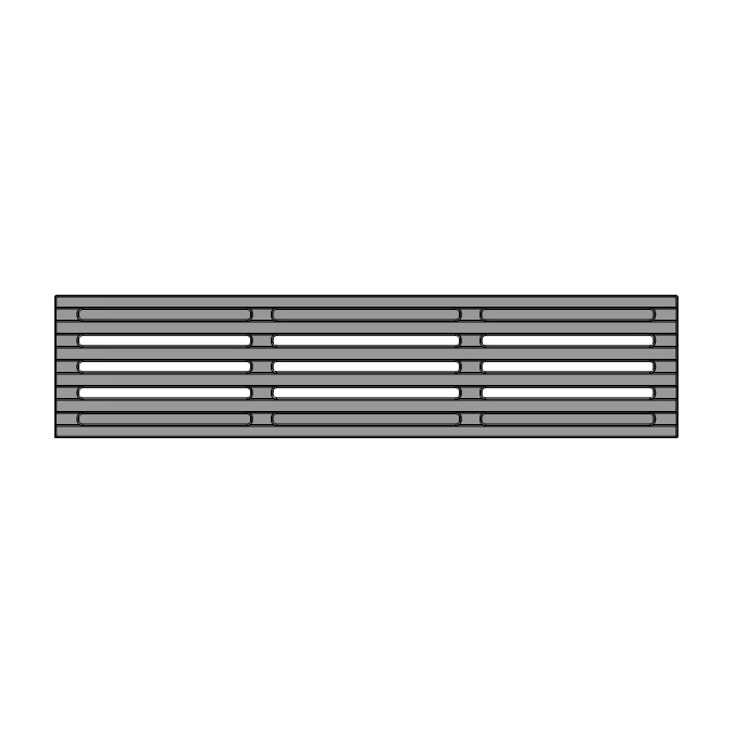 Que Cast Iron Channel Drain Grate 303 x 75mm (12 x 3 Inch)