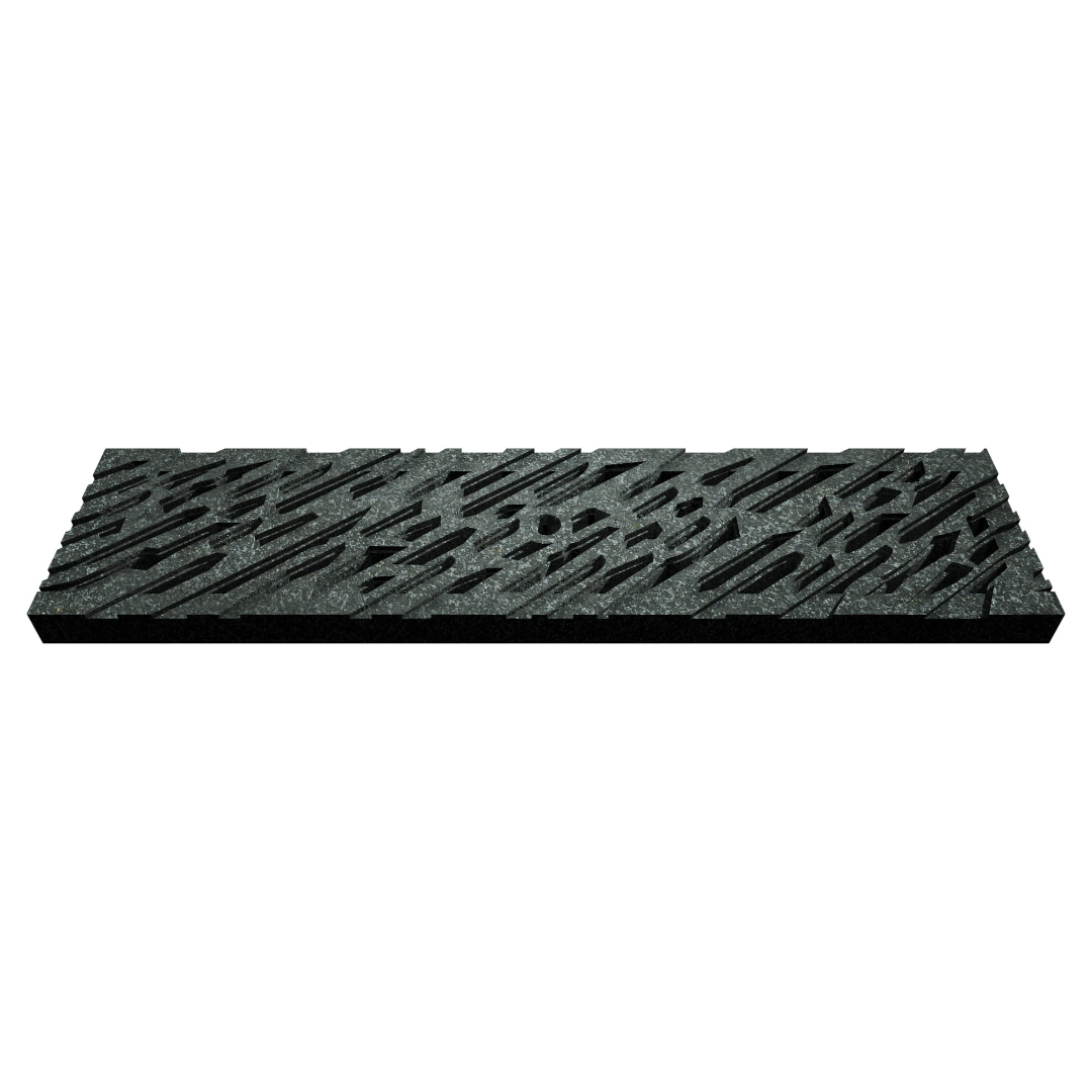 Chiseled Jonite Stone Channel Drain Grate 125 x 500mm (5 Inch)