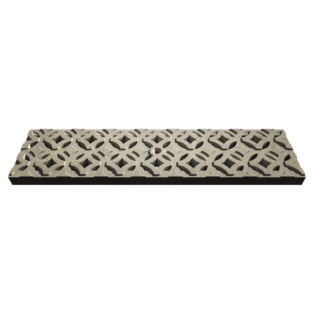 Keyholes Jonite Stone Channel Drain Grate 125 x 500mm (5 Inch)