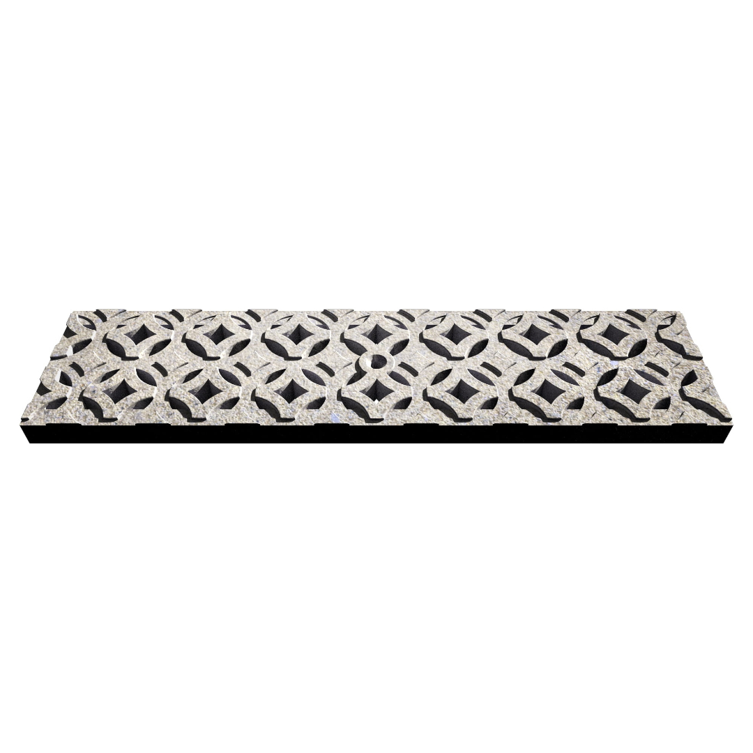 Keyholes Jonite Stone Channel Drain Grate 125 x 500mm (5 Inch)