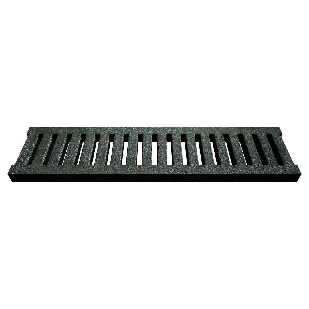 Square Slots Jonite Stone Channel Drain Grate 125 x 500mm (5 Inch)