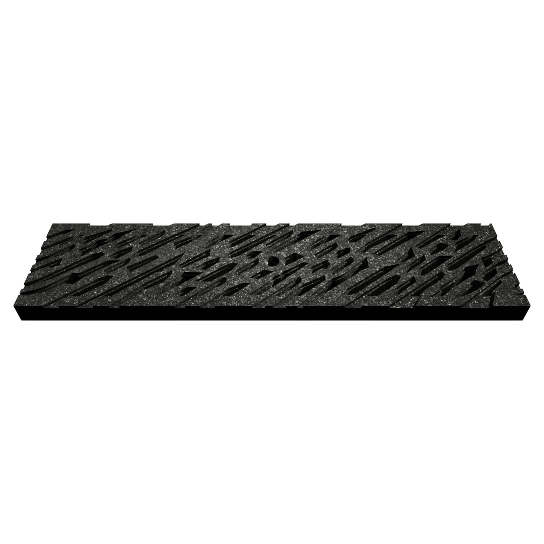 Chiseled Jonite Stone Channel Drain Grate 125 x 500mm (5 Inch)
