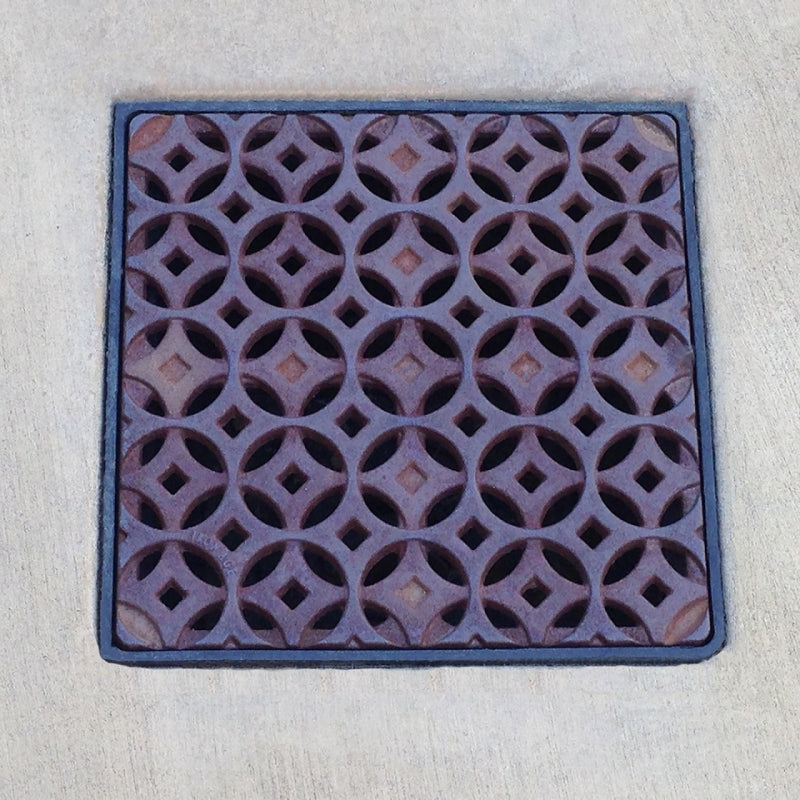 Interlaken Cast Iron Square Gully Cover 297mm (12 Inch)