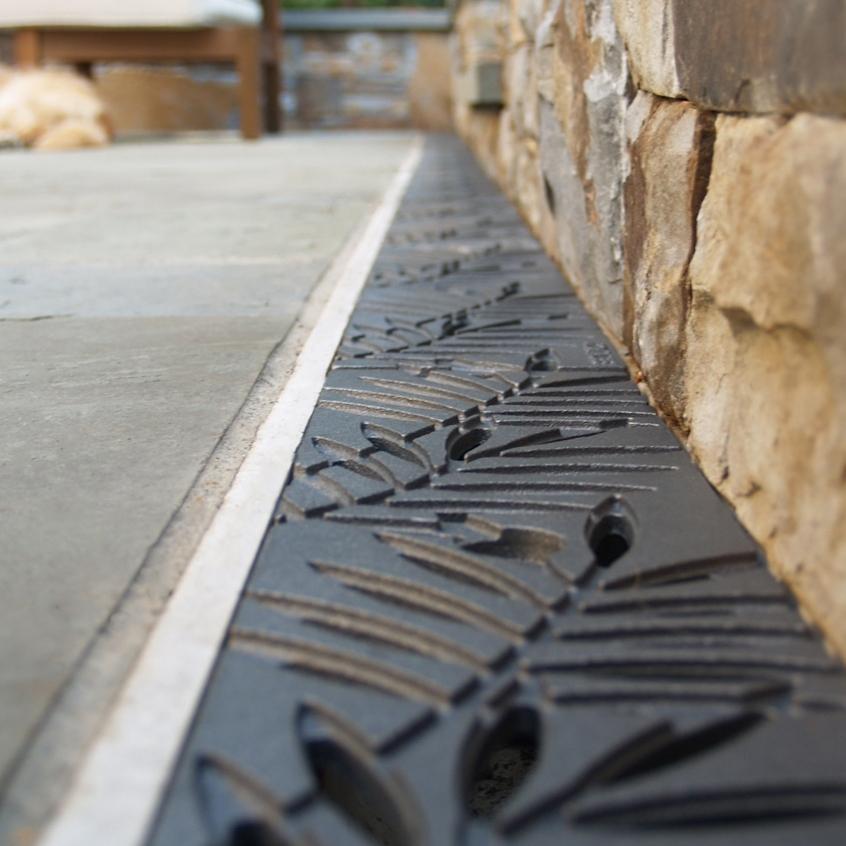 Locust Cast Iron Channel Drain Grate 494 x 125mm (20 x 5 Inch)