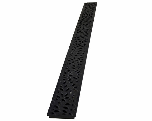 Botanical Plastic Mini Channel Grate 75 x 915mm - Black (3 Inch)