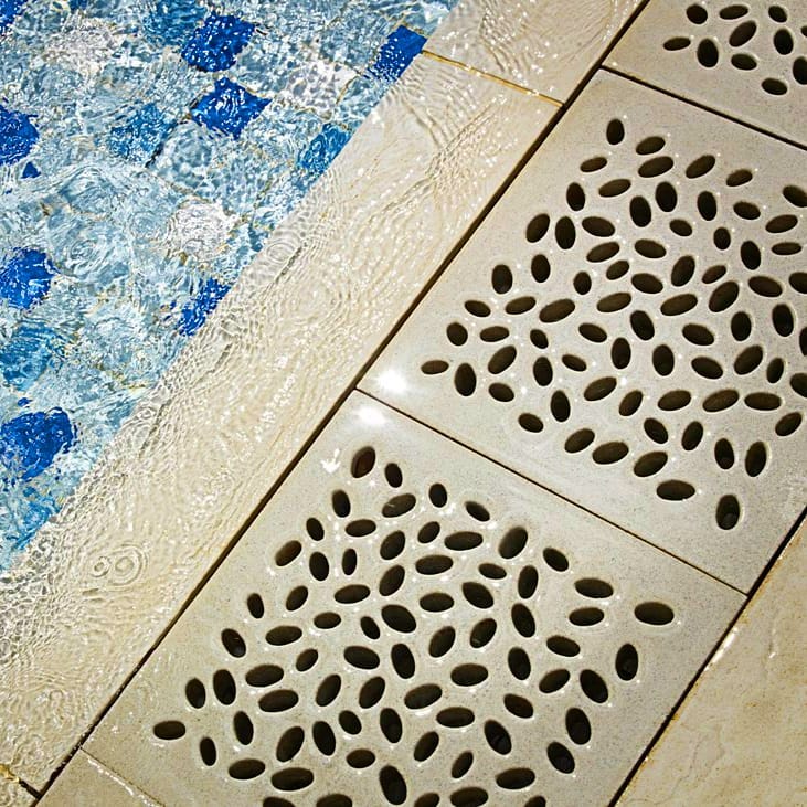 Lateral Design Studio Jonite Natural Stone Square Drain Gully Covers – Lateral Design Studio
