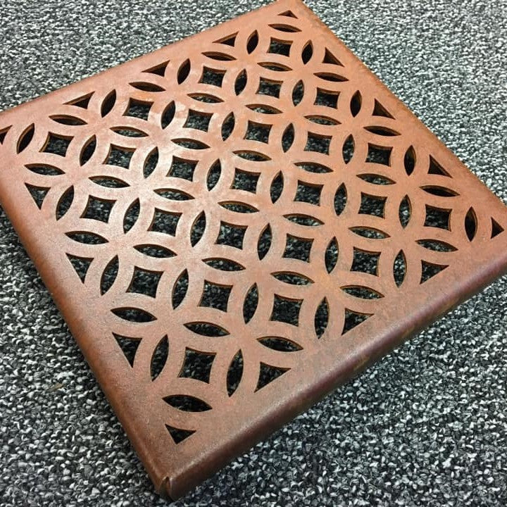 Lateral Design Studio Corten Steel Drain Grates/Covers – Lateral Design Studio