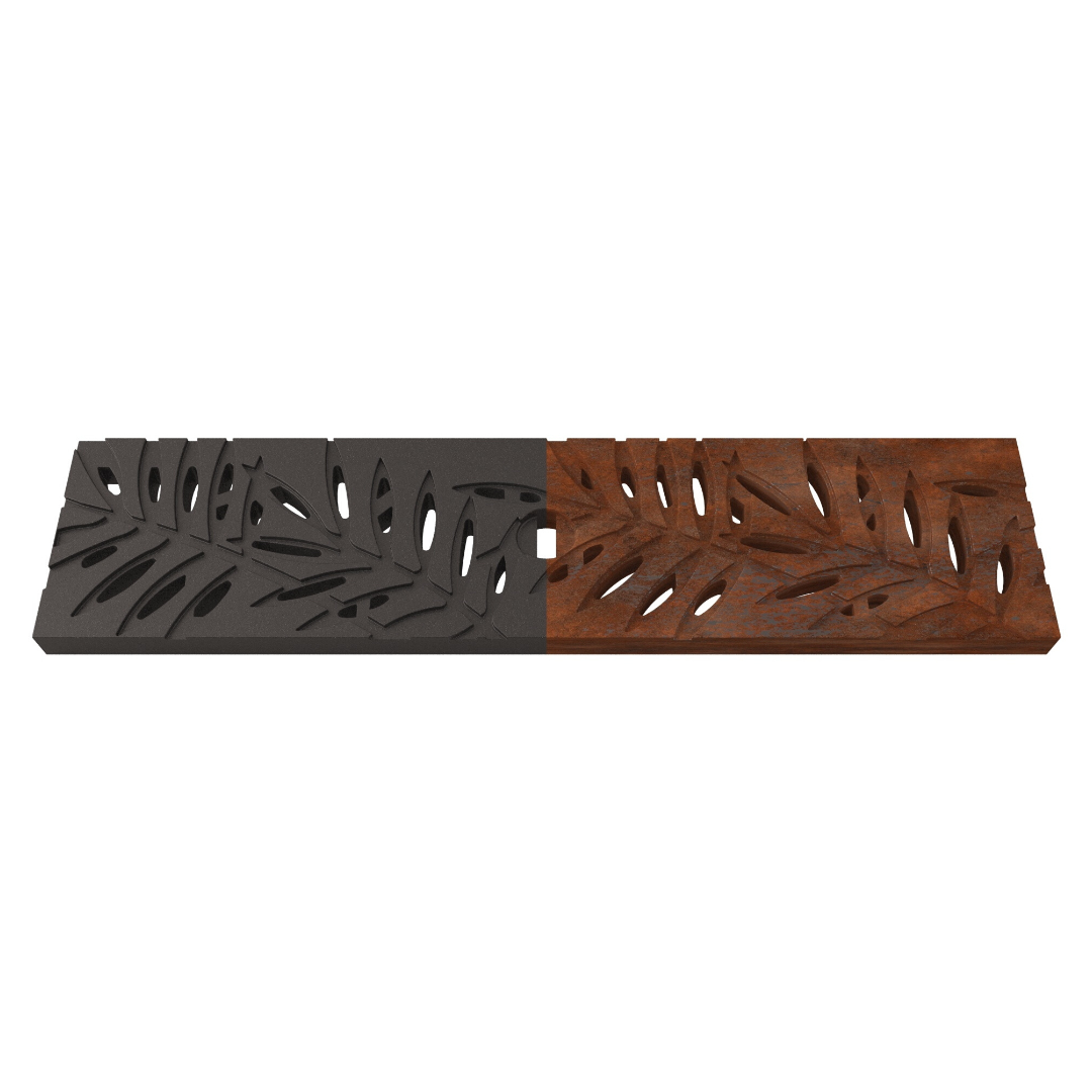 Locust Cast Iron Channel Drain Grate 494 x 125mm (20 x 5 Inch)