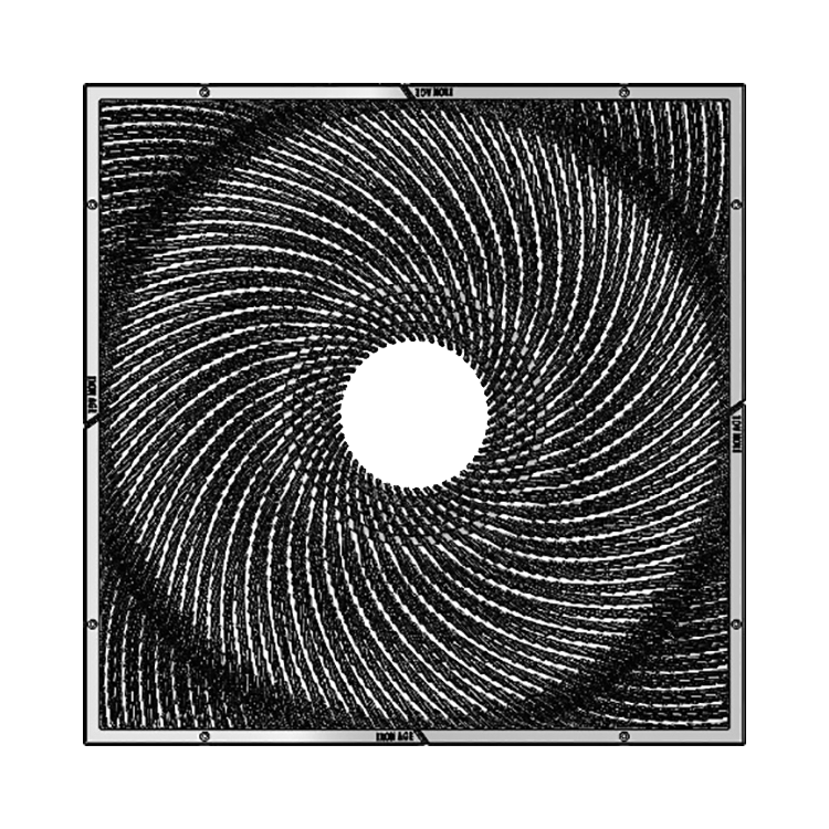 Warp Cast Iron Square Tree Grate 1219mm (48 Inch)