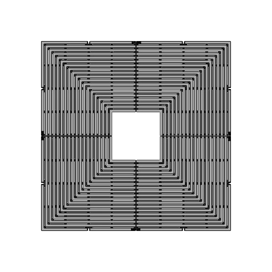 Que Cast Ductile Iron Square Tree Grate 1216mm Heel Proof (48 Inch)