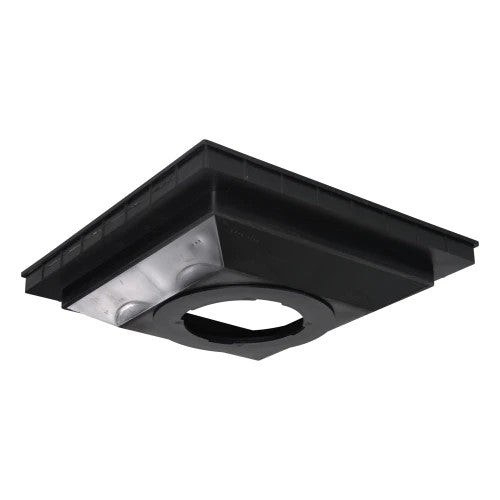 Gully Lockable Aquascape Black Plastic Square Gully Frame & Locking Outlet 454mm (18 ...