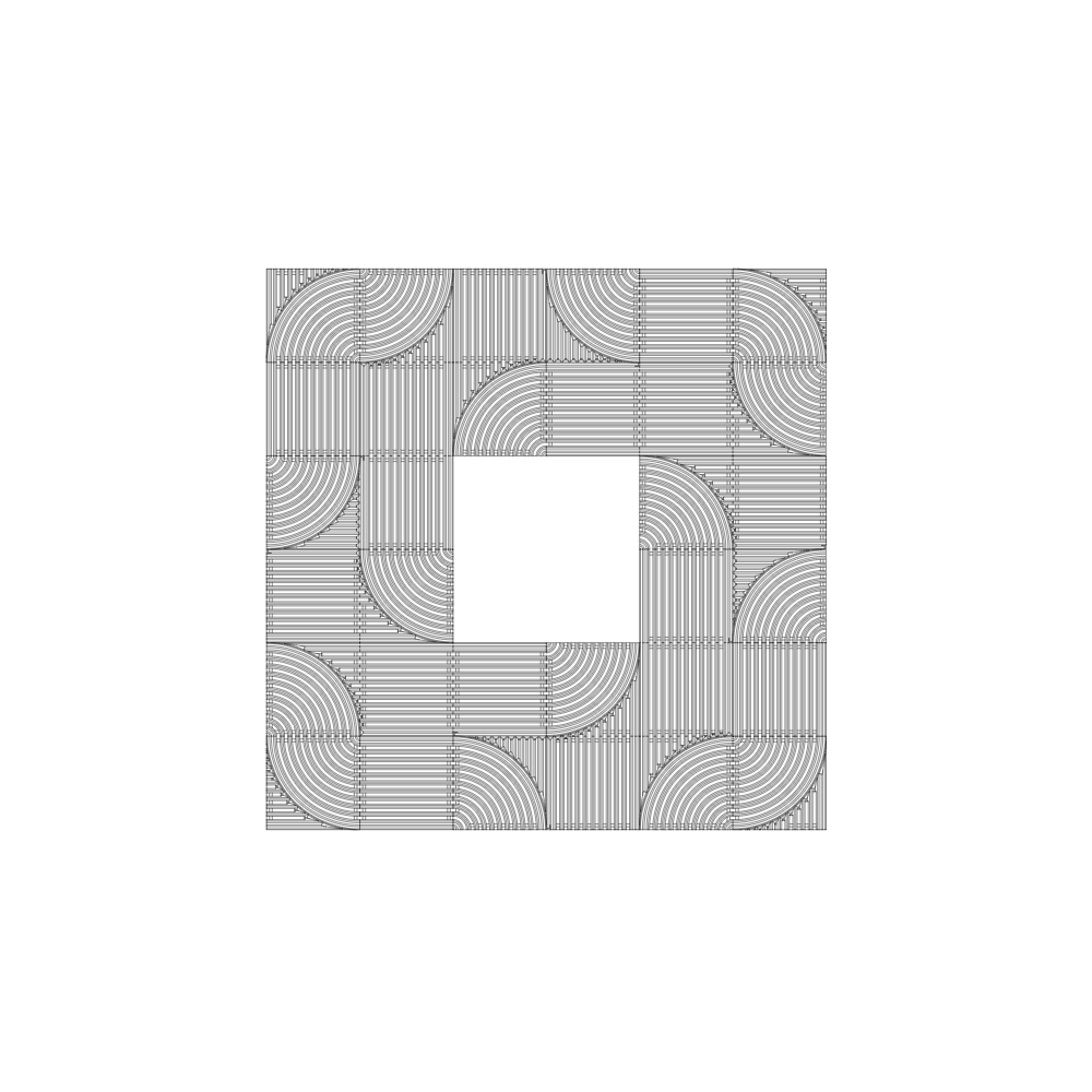 Arcadia Jonite Stone Square Tree Grate 1500mm (59 Inch)