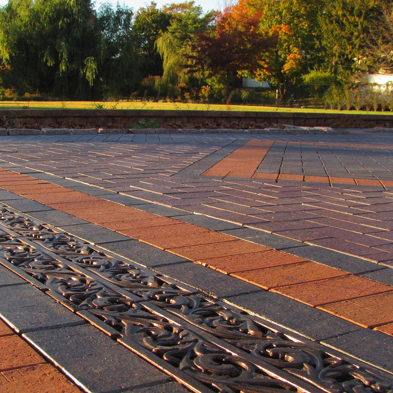 Acanthus Cast Iron Channel Drain Grate 498 x 223mm (20 x 9 Inch)