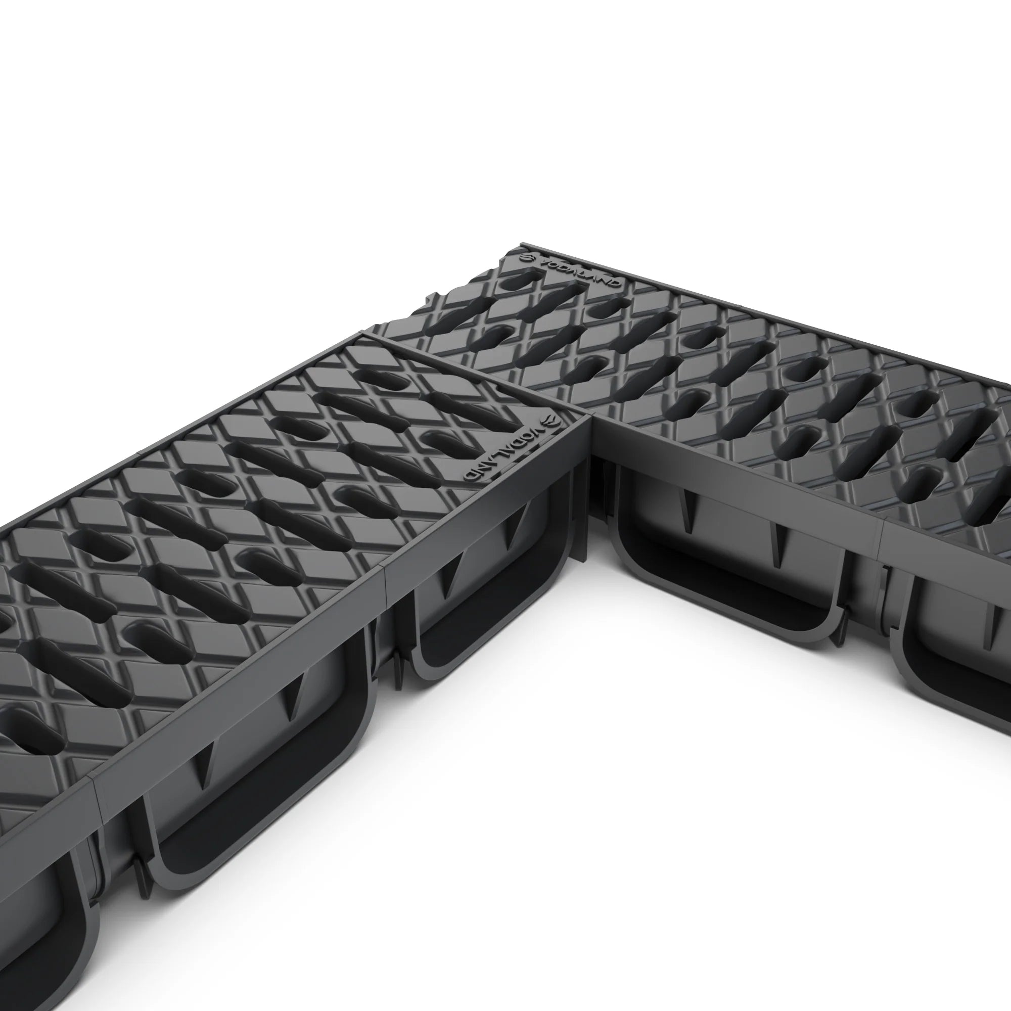 Aquascape Flexi Black Plastic Channel Drain 1000L x 125W x 72H - A15 Class (5 Inch)
