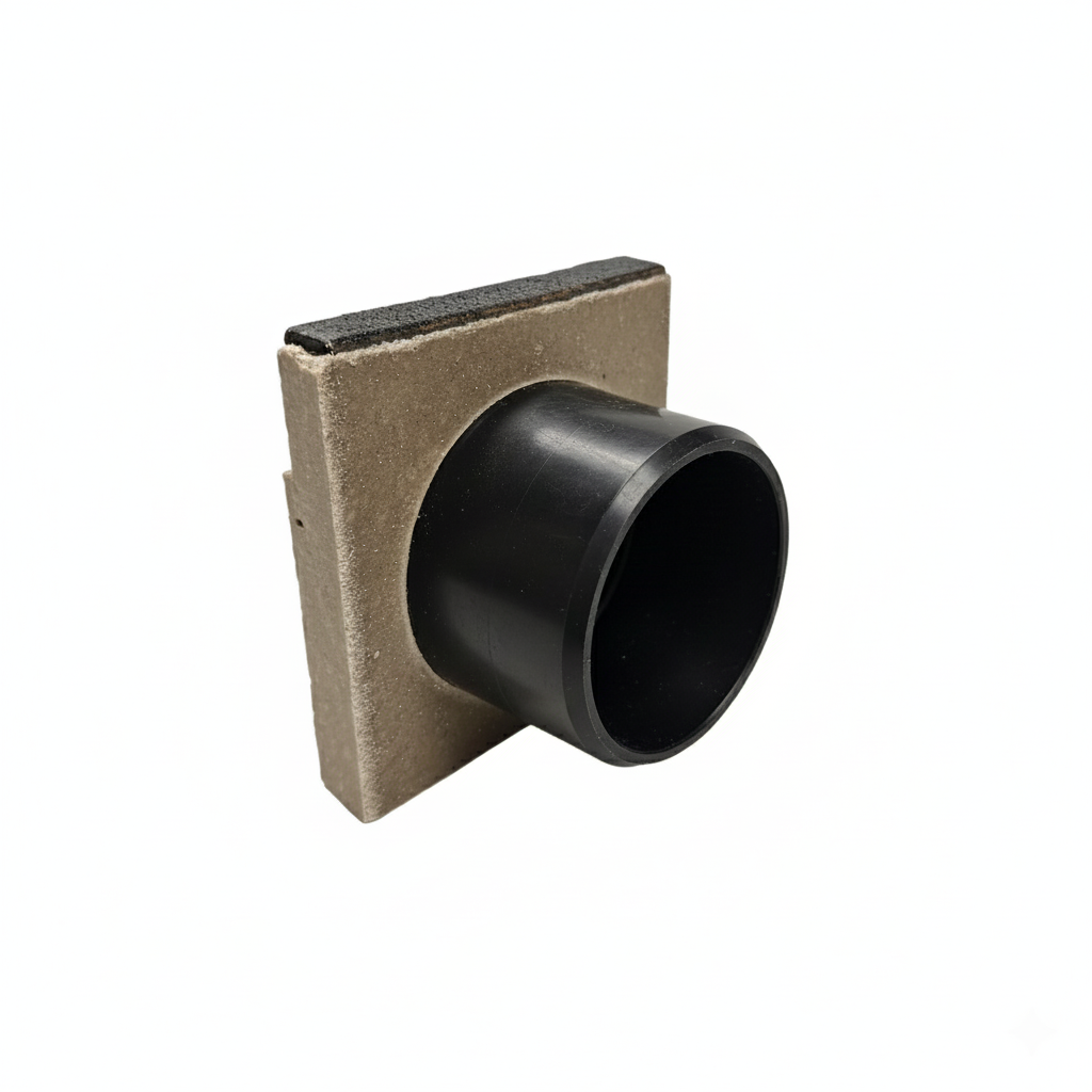 Aquascape Poly-Concrete End Plate with 110mm Outlet - Cast Iron Edge 140W x 133H (5 Inch)