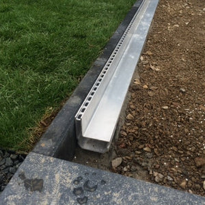 Aquaslot Aluminium Channel Slot Drain 1000L x 110W