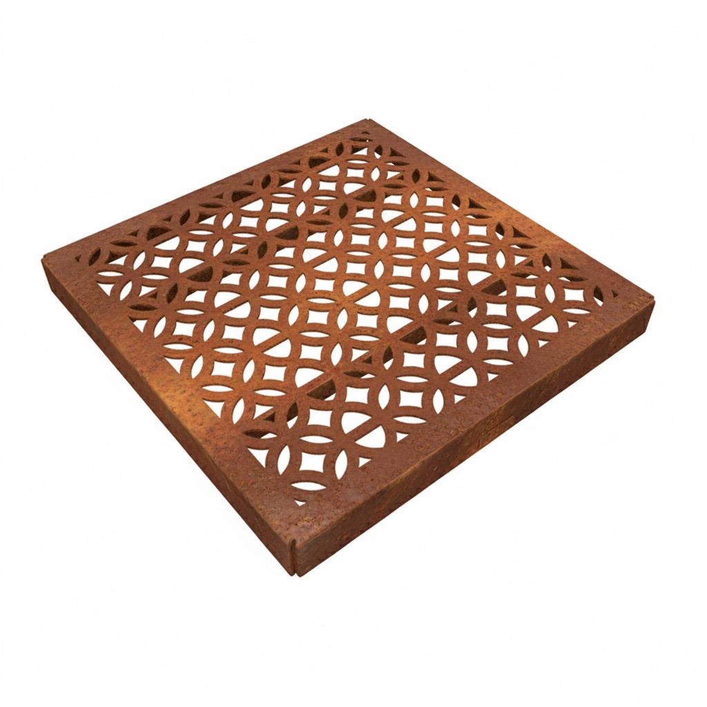 Archez Corten Steel Square Gully Cover (300 x 300mm)