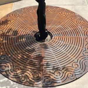 Argo Cast Iron Round Tree Grate 1826mm Heel Proof (72 Inch)