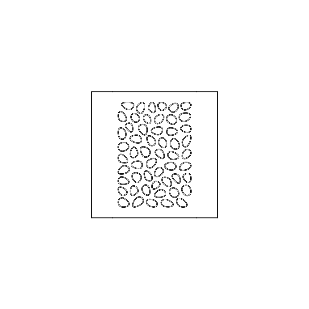 Cobble Jonite Stone Blank End Pool Grate 300 x 300mm (12 x 12 Inch)