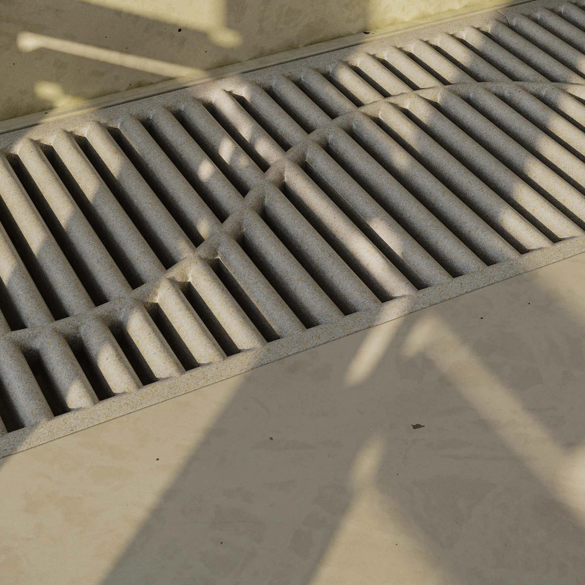 Ripple Jonite Stone Bathroom Grate 600 x 300mm (24 x 12 Inch)